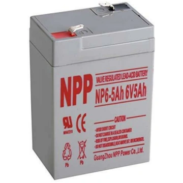 Battery 6V 5Ah T1(F1) Pb AGM NPP | NP6-5Ah | NP6-5