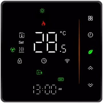 Termostats 5A melns TRZ65C ZigBee TUYA
