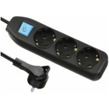 Electraline 62283 Black pagarinātājs ELL62283-ELEC