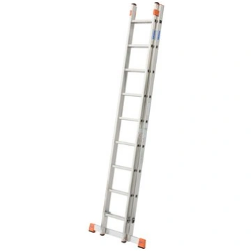 KRAUSE Izvelkamas teleskopiskas alum kāpnes, 2 x 9