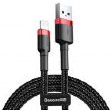 Baseus CABLE LIGHTNING TO USB 1M / RED / BLACK CAL