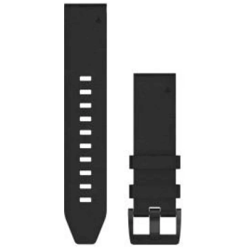 Acc,fenix 5 Plus 22mm QuickFit Black Leather Band 