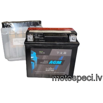 Akumulators moto 4AH 50A 12V YTX5L-BS INTACT (IA C