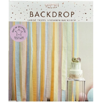 Sienas dekors - fotosiena Pastel Streamer Backdrop