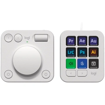 LOGITECH MX Creative Console - gaiši pelēka - 2.4G