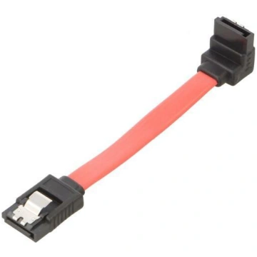 Cable: SATA; SATA plug,SATA plug angled; 0.1m; SAT