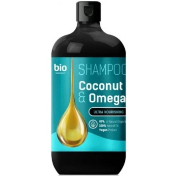 BIO NATURELL kokosriekstu eļļas un omega 3 šampūns