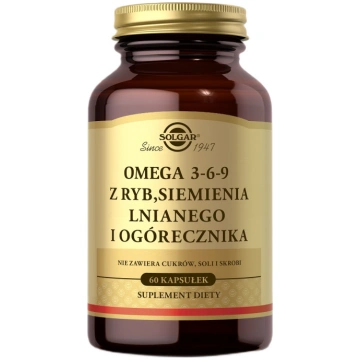 Solgar_omega 3-6-9 Uztura Bagātinātājs 60 kapsulas