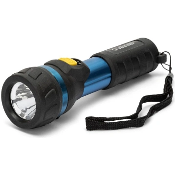 IMPULSE: 1W 2AA LED torch in aluminum and rubber V