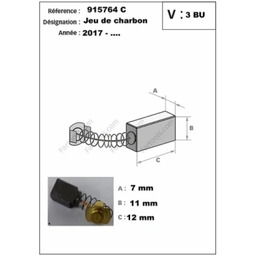 Fartools REX120 elektrosukas oglīte 915764C (uz vi