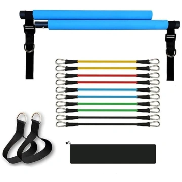 Pilates Bar Regulējams 150 lb ar 5 pretestības jos