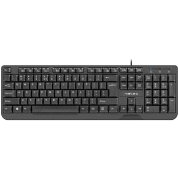Vadu pilna izmēra tastatūra NATEC TROUT Office USB