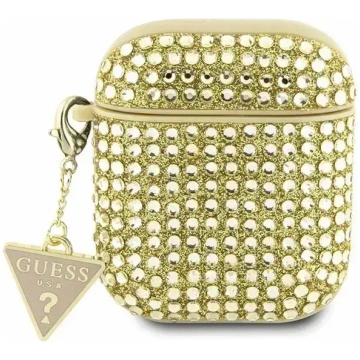 Guess Rhinestone Triangle vāciņš AirPods 1/2 - Zel