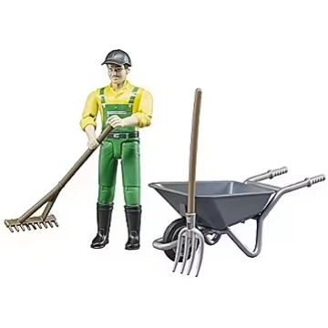 Bruder figure set farmer with accessories - (62610