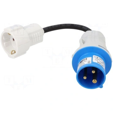 Transition: adapter | male/female | 16A | 230VAC |