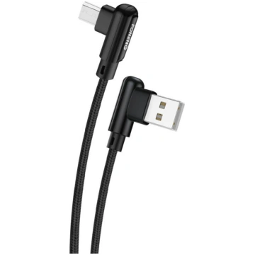 Foneng X70 Angled USB to Micro USB Cable 3A 1m (Bl