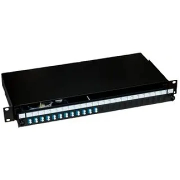 PATCH PANEL RACK 24 PORT - 12 ADAPTER LC DUPLEX OM