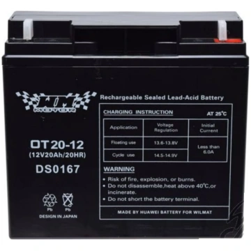 12V/20Ah akumulators Wilmat