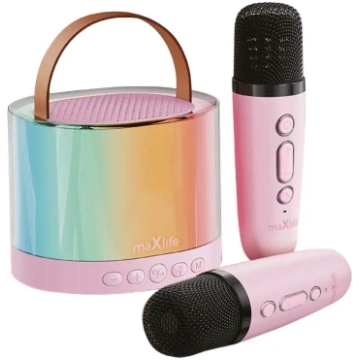 maXlife Bluetooth karaoke speaker MXKS-200, pink O