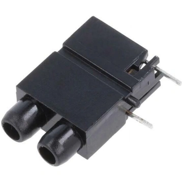 Test jacks; black; insulated; 2mm; Holes no: 2 | 1