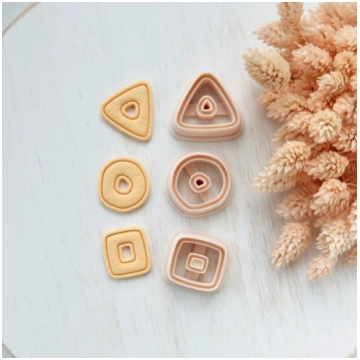 Polymer Clay Cutter Set, Geometric Minimal Earring