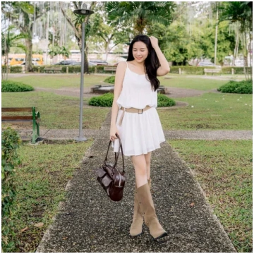 Sandra Boho Dress with lining (Free Belt)