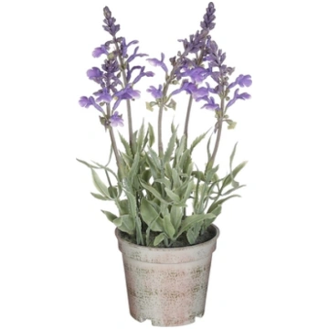Mākslīgās lavandas podiņā H25cm violetas