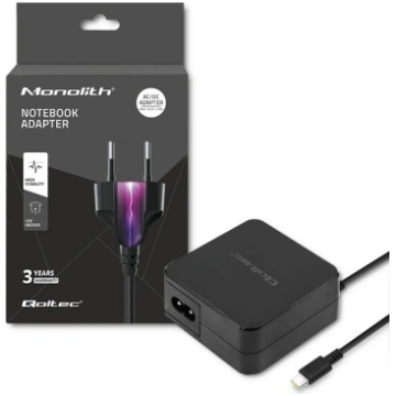 Qoltec Charger 65W, 5V, 20.3V 2A 3.25A, USB type C