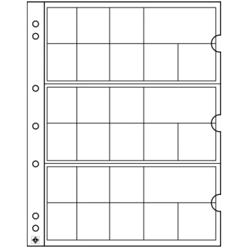 (338425) Numis coin sheets, for 3 complete Euro-co