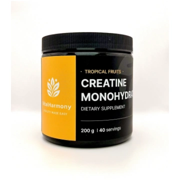 VitalHarmony Creatine Monohydrate 200g - TROPICAL 