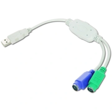 Adapteris Gembird USB to PS/2, 0.3m converter cabl