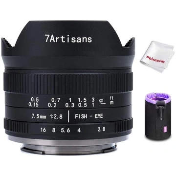 7artisans 7.5mm F2.8 APS-C Fisheye fiksētais objek