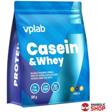 VPLAB Casein & Whey Kazeīns un Proteīns 500 grami