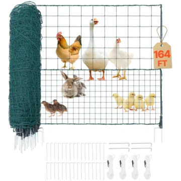 VEVOR pagaidu žogs ar stabiem, 1,05 x 50 m plastma