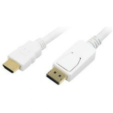 LOGILINK - Display Port to HDMI Cable White 2m