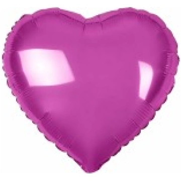 Folijas balons sirds, rozā, tumši, fuksiju, 46cm F