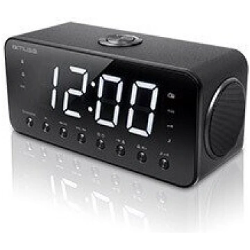 Muse Clock radio M-192CR Black, Display : 1.8 inch