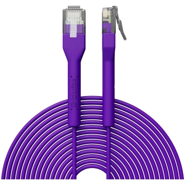 Broadbe plāns tīkla kabelis 5G violets 8m – Cat6 E