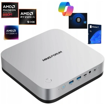 Dators Mini PC AI X1 Pro 32GB, 1TB Ryzen AI 9 HX 3