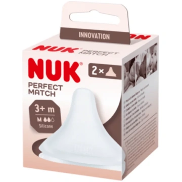 NUK Perfect Match knupis M izmēra silikona 3+ mēne