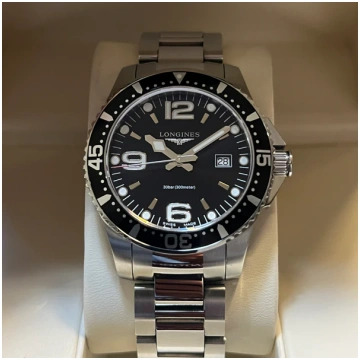 Longines HydroConquest melns ciparnīcas komplekts 