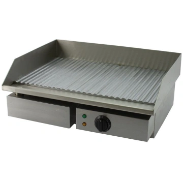 Electric fry top Model GHN55R Chromed striped plat