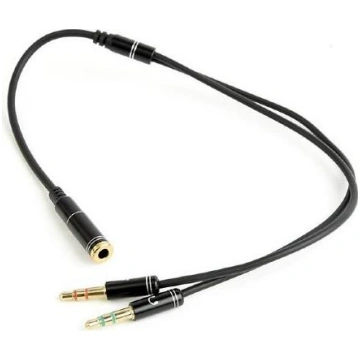CABLE AUDIO 3.5MM SOCKET TO/2X3.5MM PLUG CCA-418M 