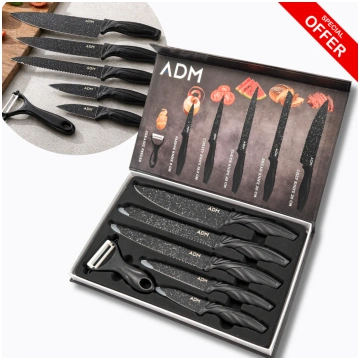 ADM ADM Ceramic kitchen 6-Piece Knife Set