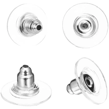 50 auskaru aizbāžņi Stud Buckle Universal Earring