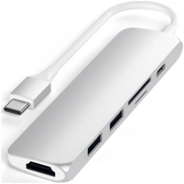 Satechi 6-in-1 Usb-c Slim Multiport Adapteris - Al
