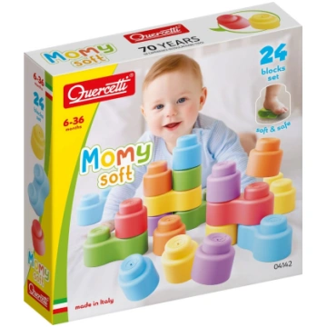 Quercetti Momy Soft Building Blocks, 24 gab. 6m+ Q