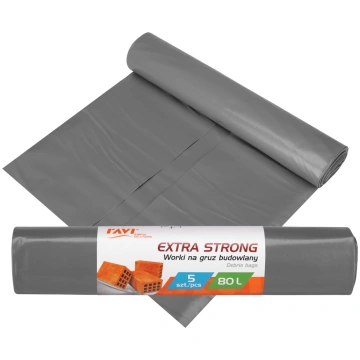 EXTRA STRONG atkritumu maisi 80L LDPE 5 gab. 31.5 
