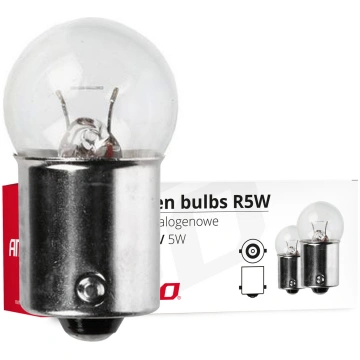 Halogēna spuldzes R5W BA15s 12V 10 gab. AMIO-01485