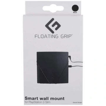 PS3 Slim wall mount by FLOATING GRIP®, Black